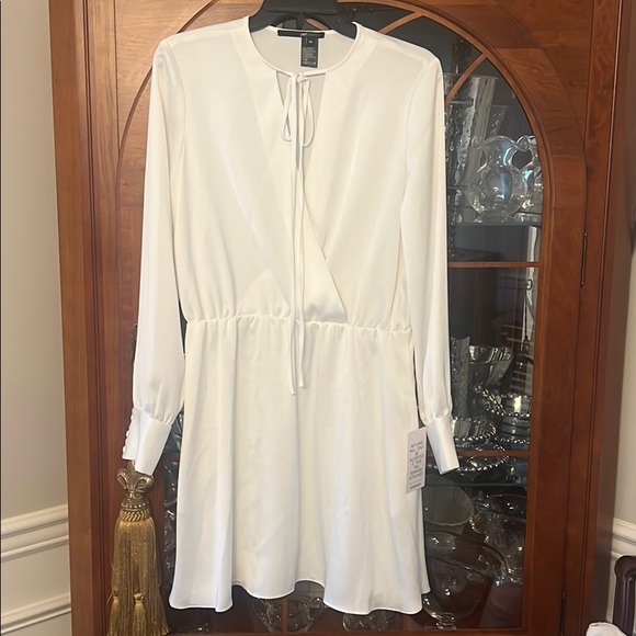 White Long Sleeve Dress - Picture 1 of 4